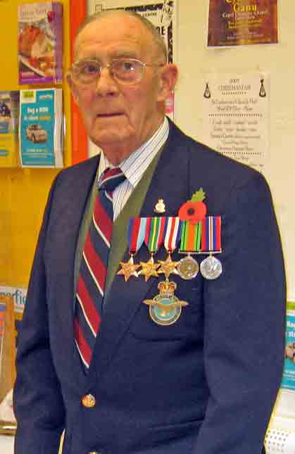John wearing his medals